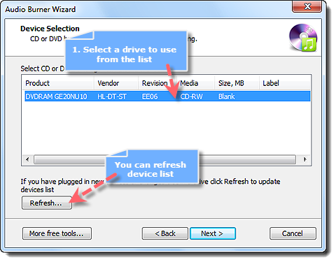 Select a Drive