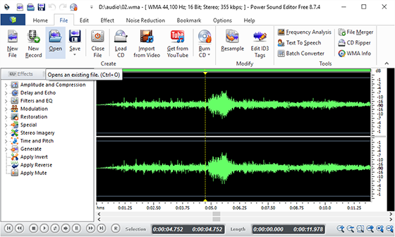 power sound editor free