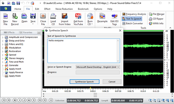 speech recorder diffrent voice