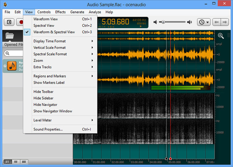 ocenaudio stereo to mono