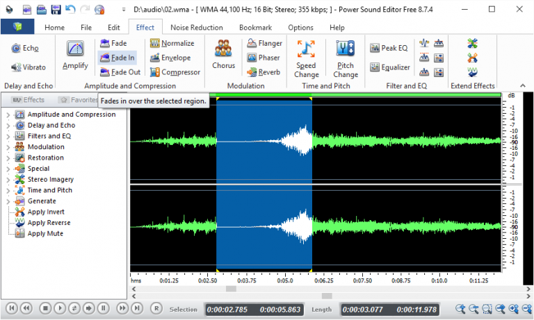 Best Sound Editor Software 2019 - Free for Windows - Power Sound Editor ...